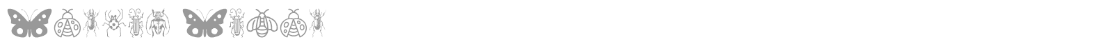 Insect Icons font preview